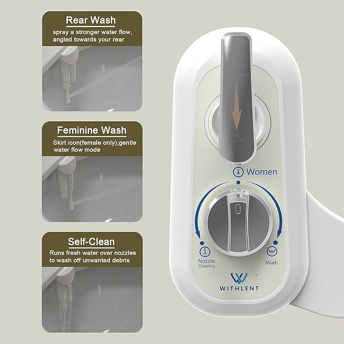 Left Handed Bidet Attachment for Toilet - Image 2