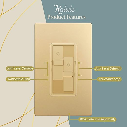 TOPGREENER Elite Series Kalide Dual Load Dimmer Light Switch, Double LED Dimmer - Image 4