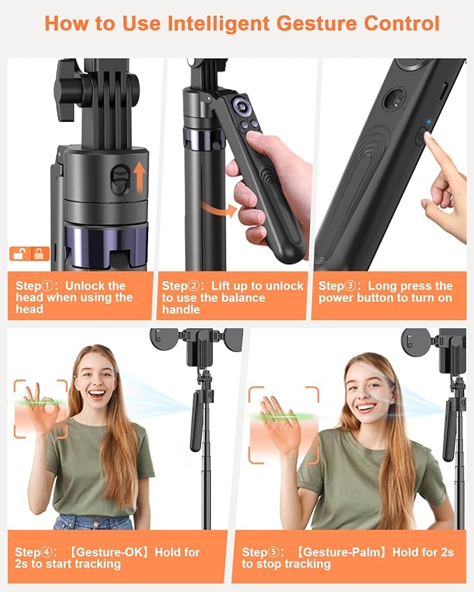 Yeaki 71” Auto Face Tracking Tripod - Image 8