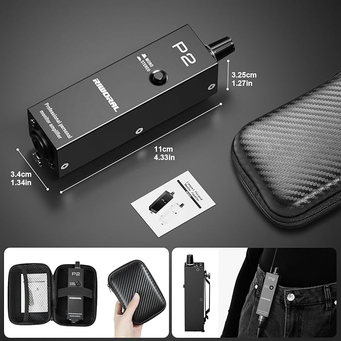 Riworal battey powered Portable Personal Amplifier Analog Headphone Amplifier - Image 6