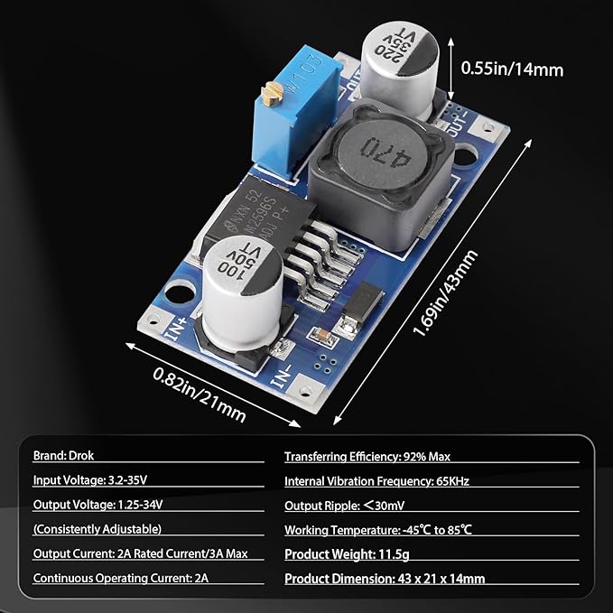 DROK LM2596 Buck Converter - Image 4