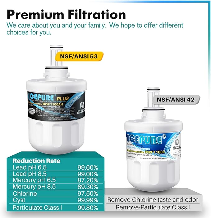 ICEPURE PLUS Remove Heavy Metals NSF/ANSI 53&42 NSF/ANSI/CAN 372 DA29-00003G - Image 5