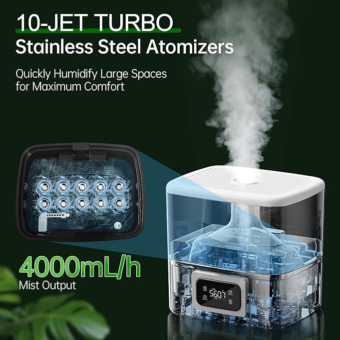 YOKEKON Humidifier Large Room 30L/7.93Gal, 5000 sq.ft Commercial Whole House - Image 3