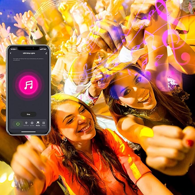 DAYBETTER Smart WiFi Led Lights, Tuya App Controlled, Compatible - Image 3