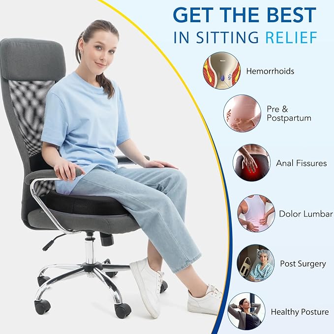 Niceeday Lumbar Support Pillow for Office Chair Car Back Support Pillow - Image 5