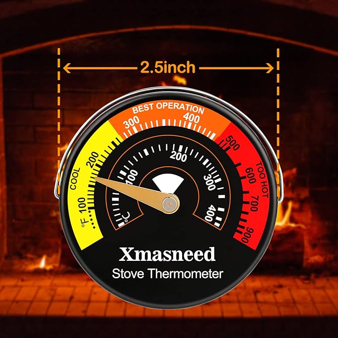 Xmasneed Wood Stove Thermometer Magnetic, Stove Top Thermometer - Image 4