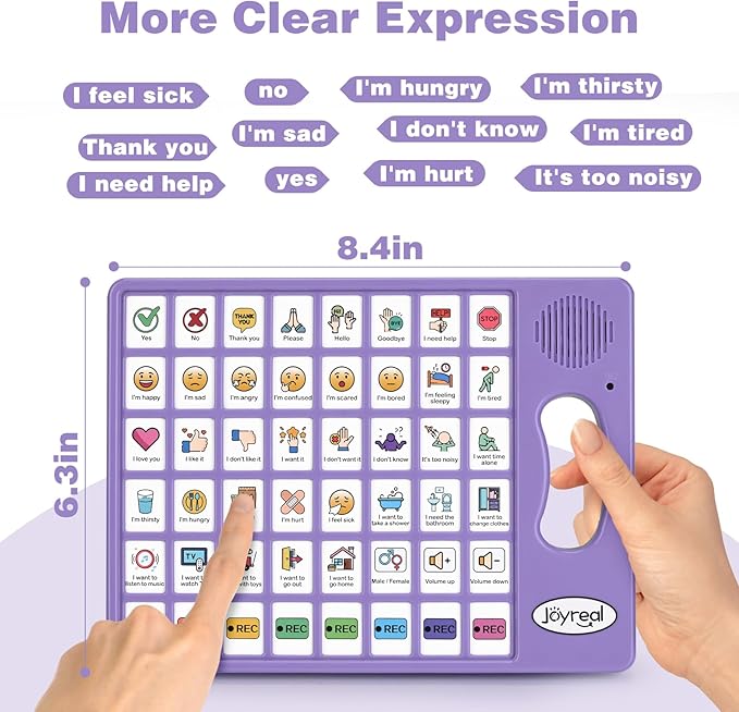 Joyreal AAC Device for Autism, Non Verbal Communication Tools for Speech - Image 3