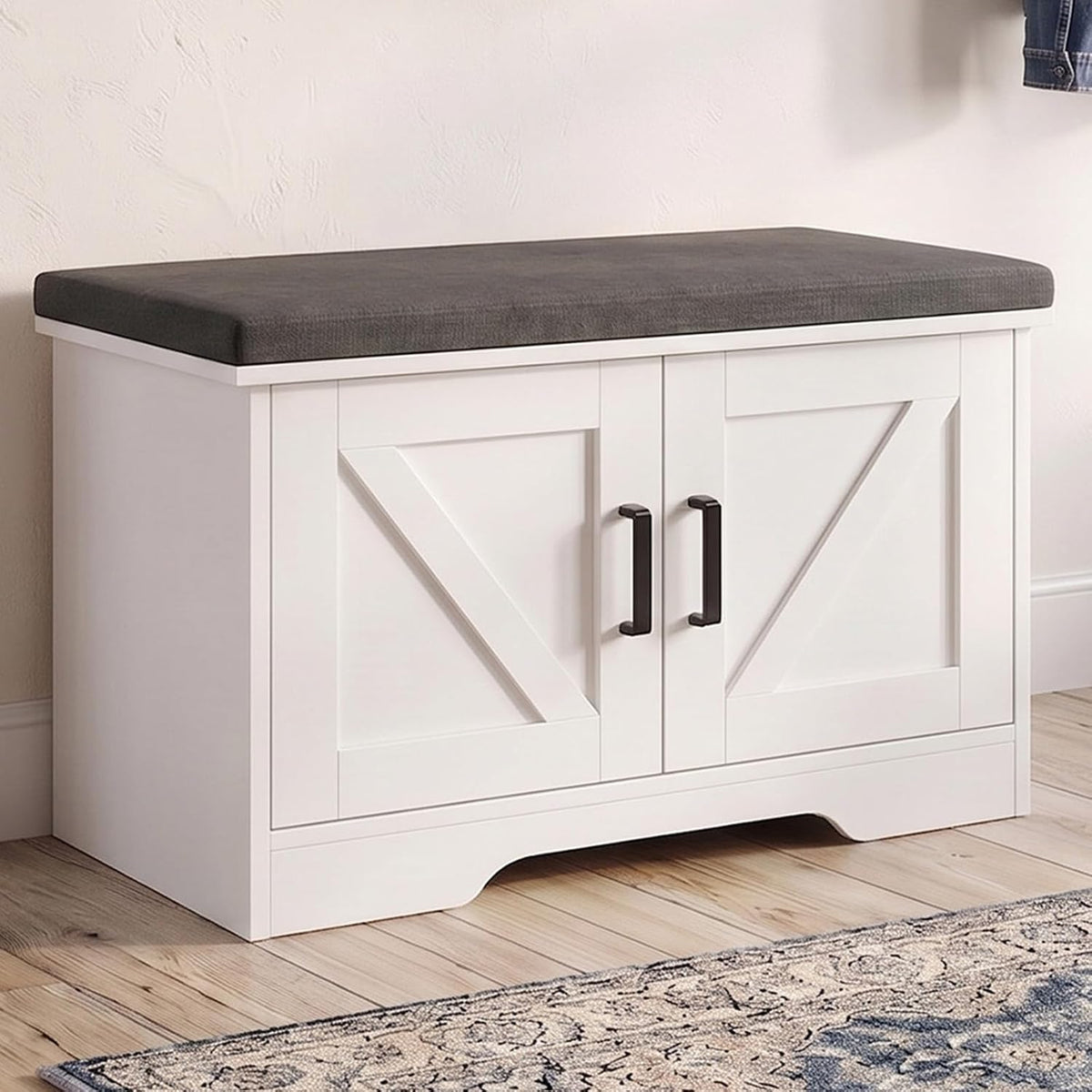 newbulig shoe bench with storage for entryway, 27.6", main product view