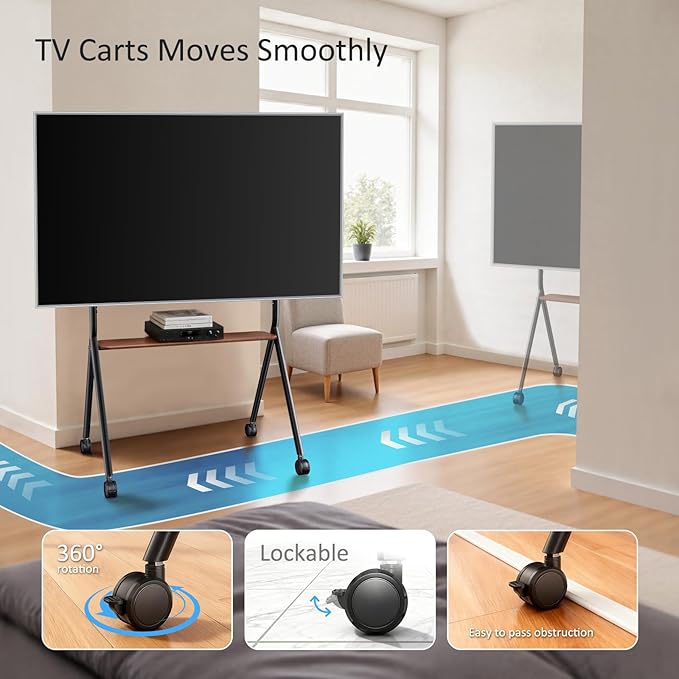 Glidesync Smart Board Stand for 55-100 Inch Interactive Whiteboards, - Image 4