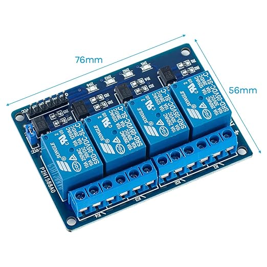 Hosyond 4Pack 4 Channel DC 5V Relay Module - Image 3