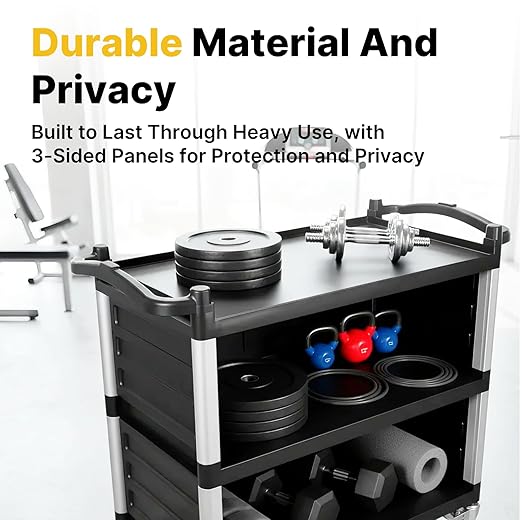 NorthSky Select Dual-Handle Utility Service Cart, 3 Shelves, 440 lb. Capacity - Image 3