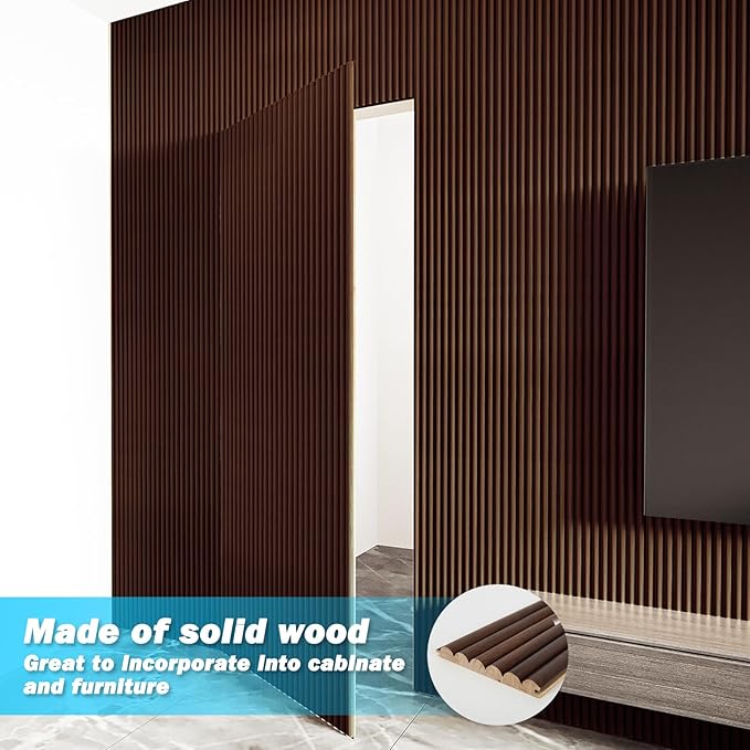 Art3d Fluted Wood Panel for Wall and Ceiling, Beaded Accent molding for Home - Image 4