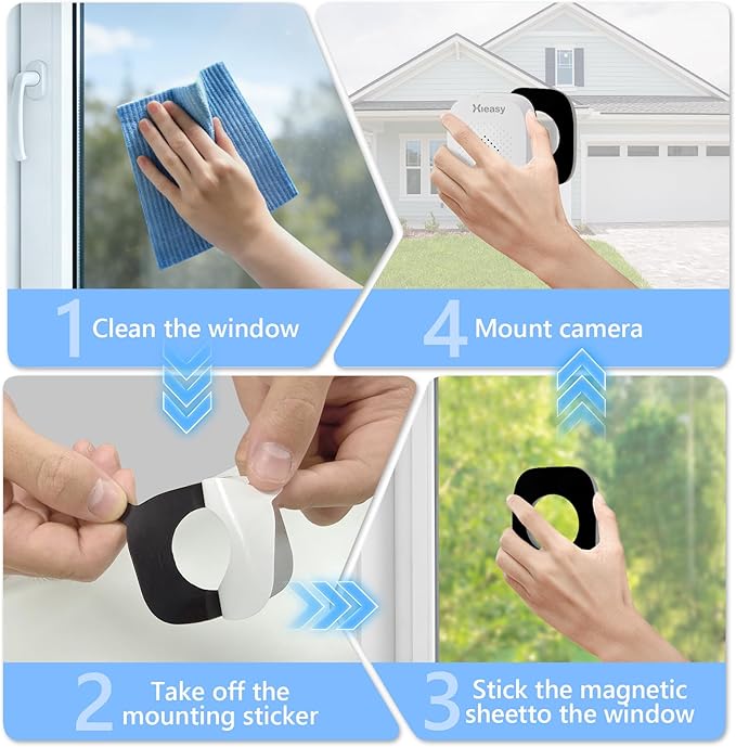 abetap 8MP 4K Window-Mounted Security Camera, Ultra-Clear Color Night Vision - Image 2