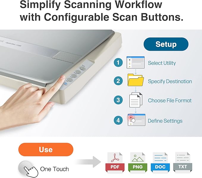 Plustek OS1180 - Flat Scanner for Graphics and Documents in A3 Format, Design - Image 3