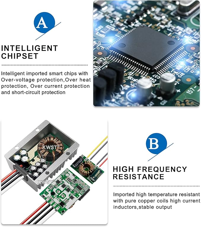 DC DC 12V to 15V 5A Step-up Module, Boost Converter 9V-13V to 15V Voltage - Image 6