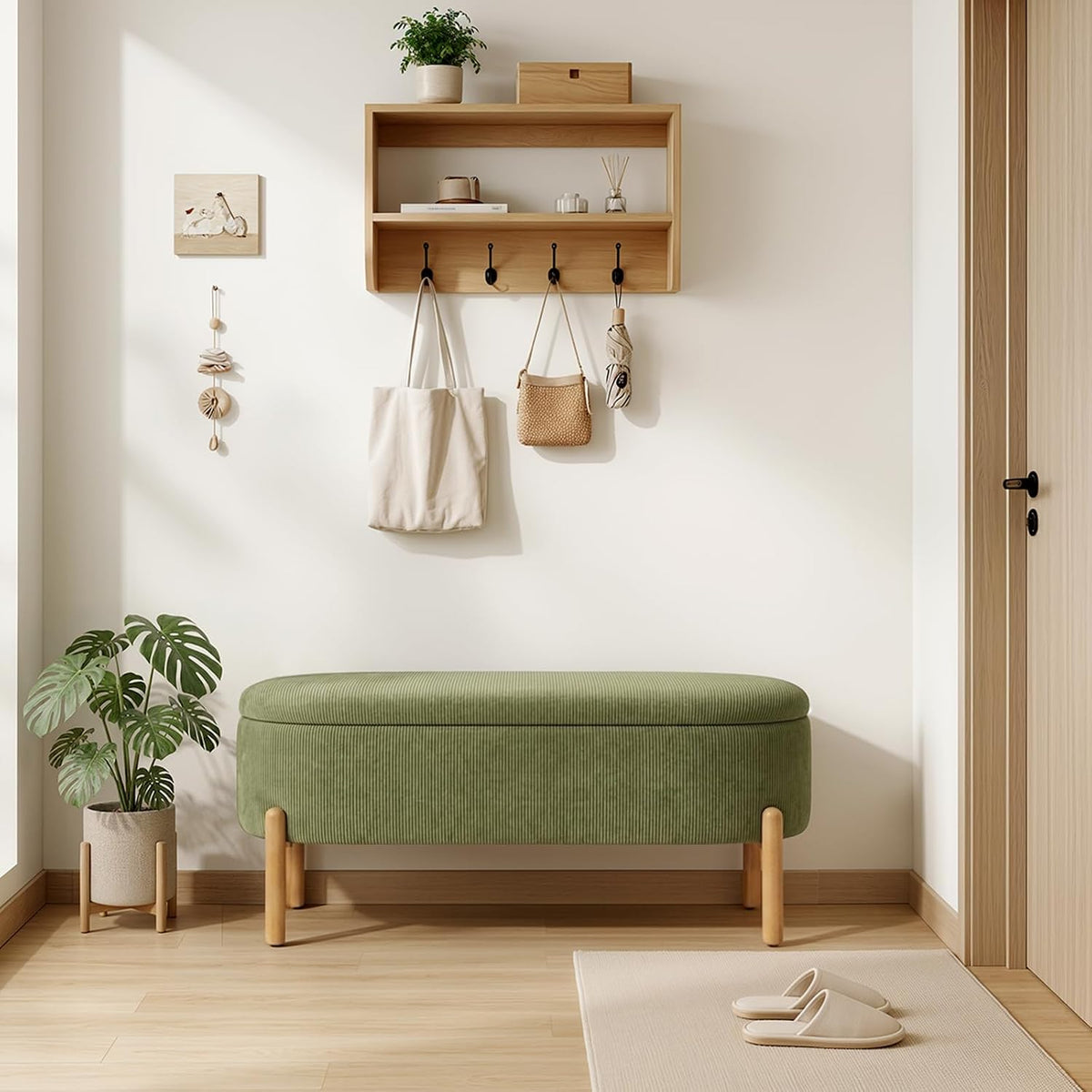 storage bench for bedroom end of bed with, package contents