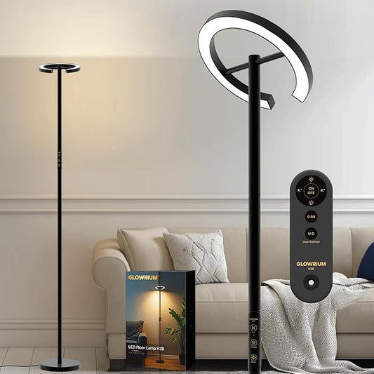 Floor Lamps for Living Room, 24W LED Floor Lamp by GLOWRIUM