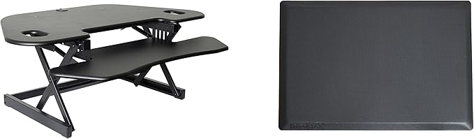Rocelco 46" Height Adjustable Corner Standing Desk Converter by Rocelco