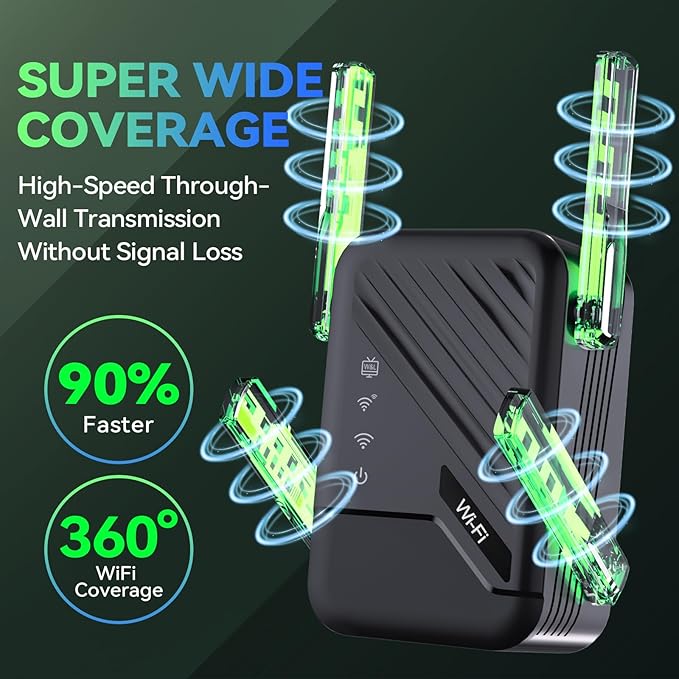 2026 Best WiFi Extender Signal Booster, Internet Extender Covers Up to 13389 - Image 3
