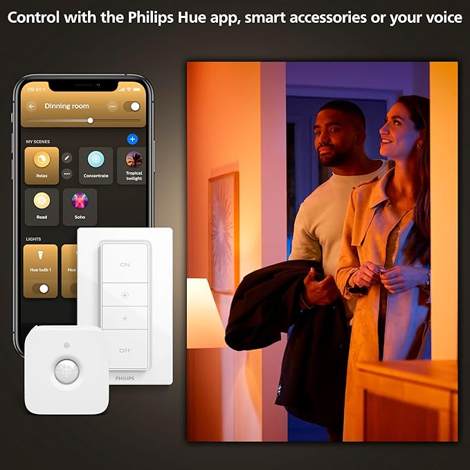 Philips Hue Datura Smart Ceiling Panel White & Color Light, Voice Control - Image 6