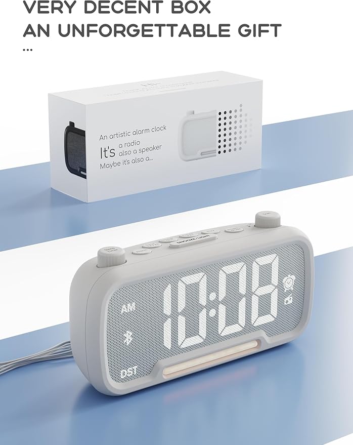 ROCAM Clock Radio, FM Radio Alarm Clock - Image 8