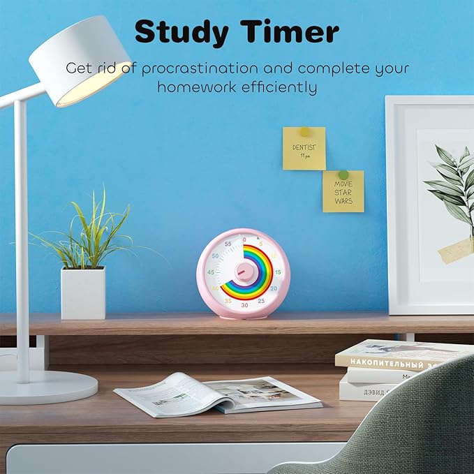 Visual Timer for Kids, 60-Minute Countdown Timer for Classroom Office Kitchen - Image 5
