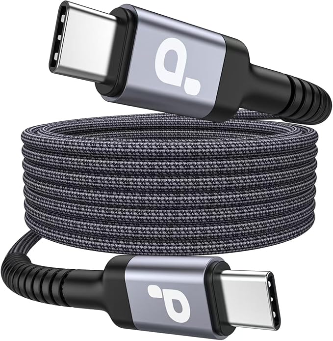 Extra Long USB C to USB C Cable 15FT, 100W USB C Cable Fast Charging, Upgraded by PRAKIE