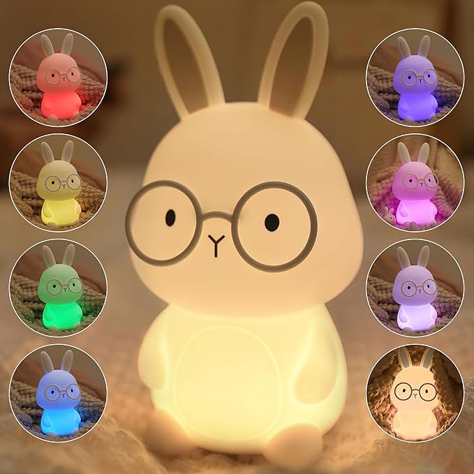 FAMIDUO Bunny Night Light, Rabbit Lamp by FAMIDUO-BrightenYourLife
