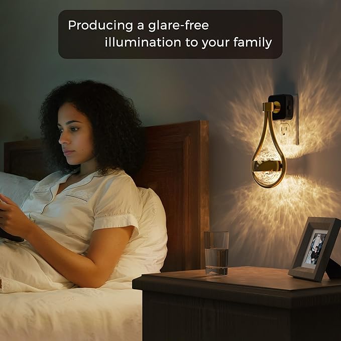 L LOHAS LED Night Lights Plug Into Wall: Star Projector Nightlight, Dusk to - Image 7