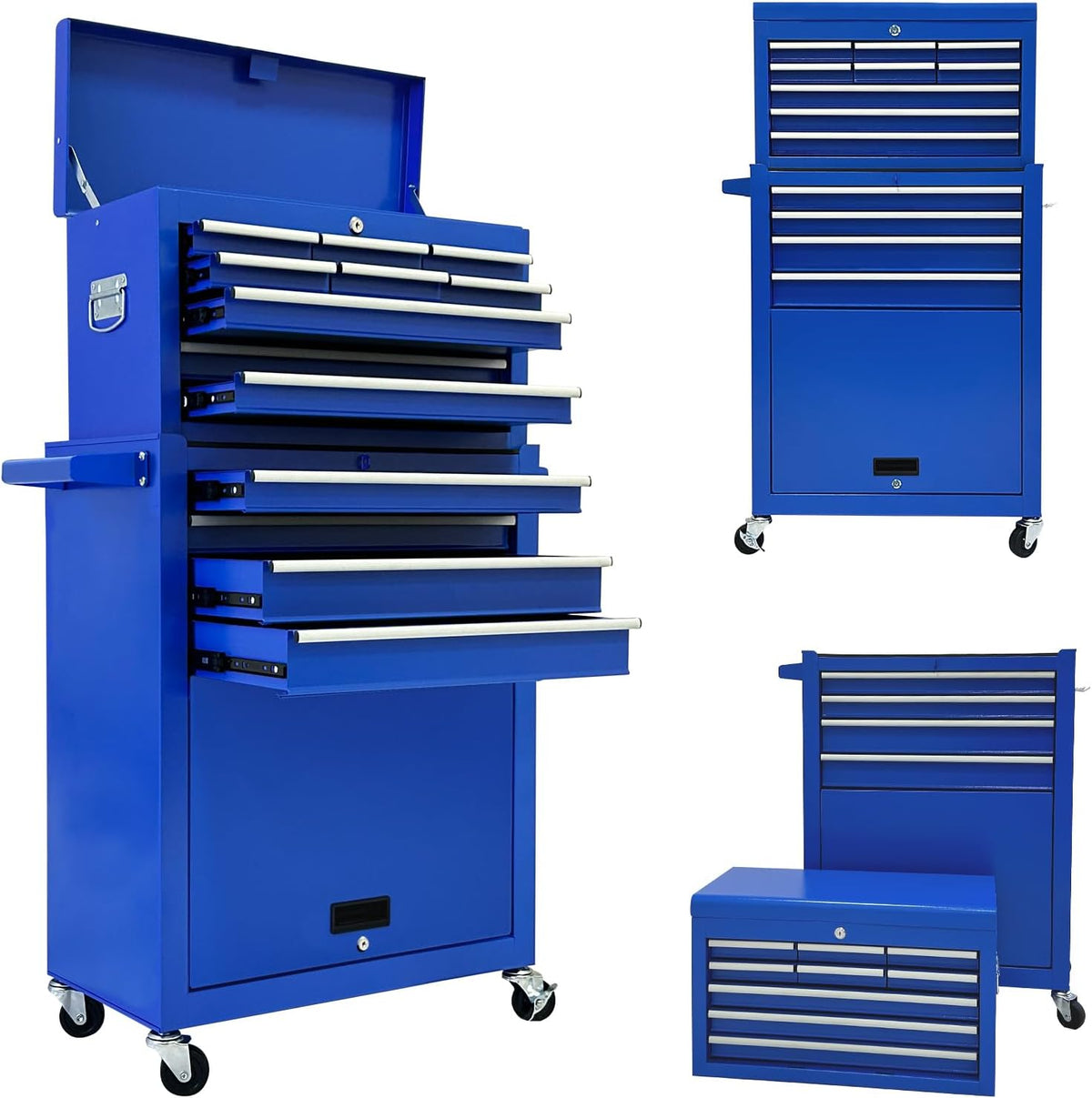13 drawer tool chest,toolbox with wheels, rolling tool, main product view