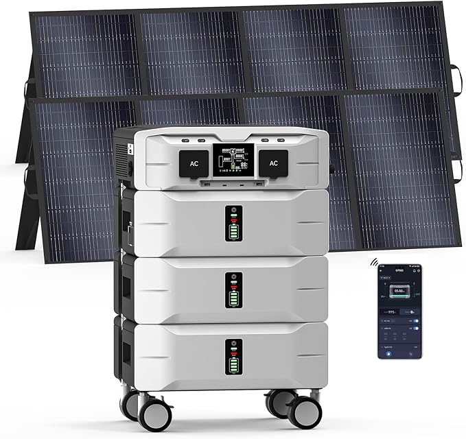 IEE SP5000 Solar Generator 5000W, 7680Wh Power Station by EnerVikSolargeneratorforhomeuse