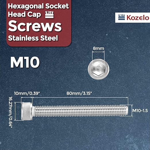 Kozelo 2pcs Socket Head Cap Screws - Image 2