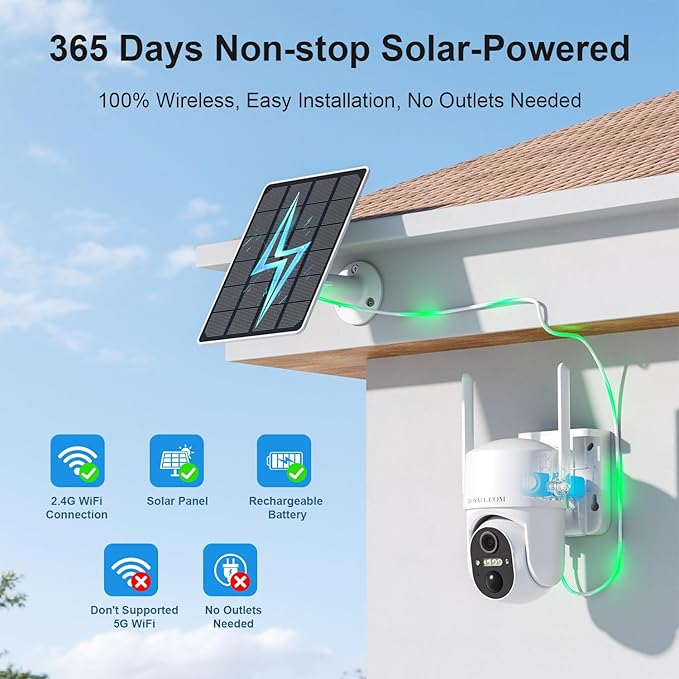 HOSAFE.COM Cameras for Home Security Outdoor, WiFi Outdoor Camera Wireless - Image 2