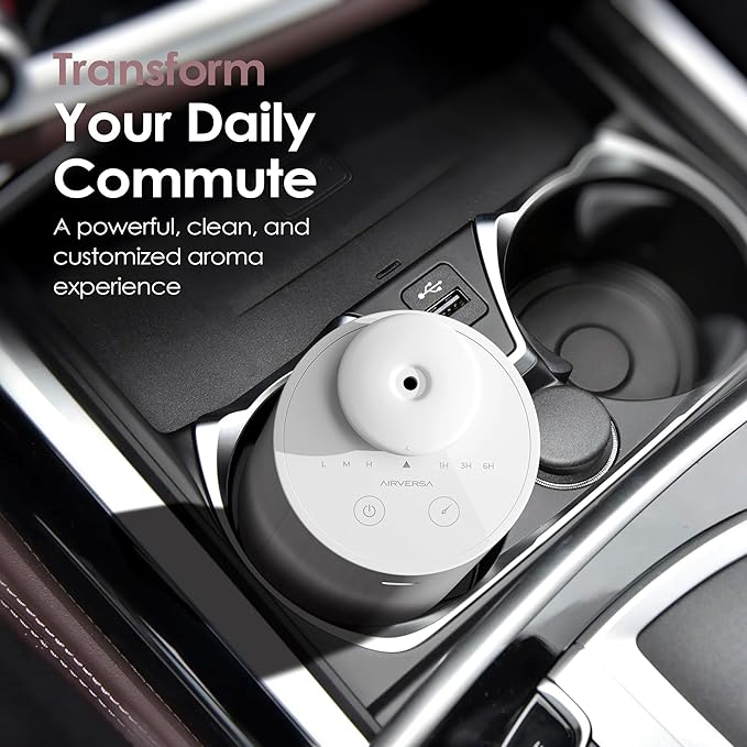 Airversa Waterless Diffuser for Essential Oil, Car Diffsuer, Battery Operated - Image 3