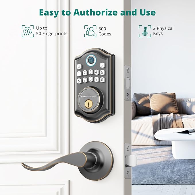 AkaGear DS10 Keyless Entry Door Lock - Image 3