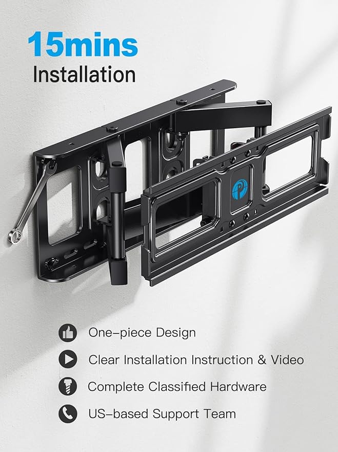 Pipishell TV Wall Mount for 26-74 inch LED LCD OLED 4K TVs up to 99lbs - Image 5