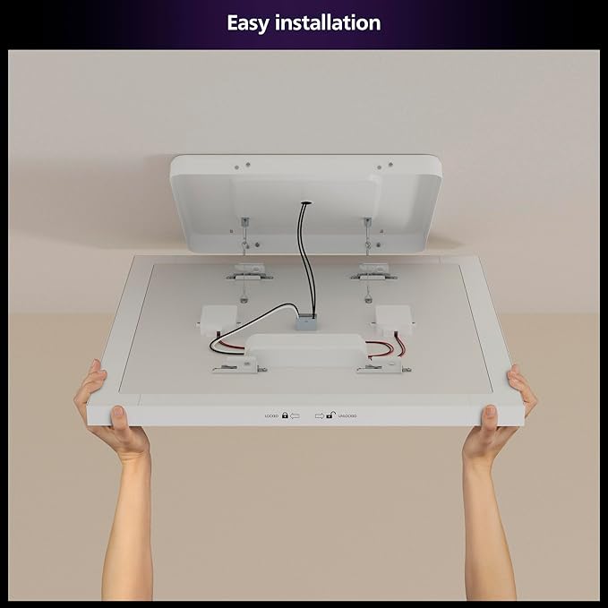 Philips Hue Datura Smart Ceiling Panel White & Color Light, Voice Control - Image 7