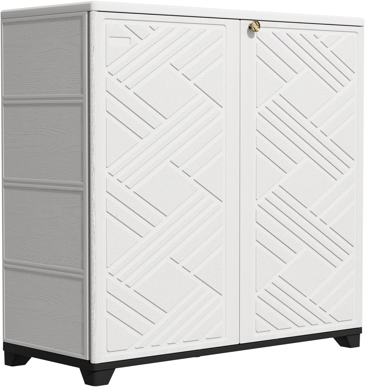 kinying outdoor storage cabinet waterproof, 60 gallon resin, main product view