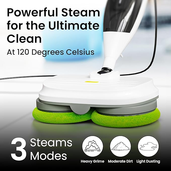 Elev8 Prestige Electric Steam Mop – 15-in-1 Detachable Floor Scrubber - Image 3