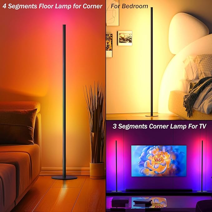 Eastfine Corner Floor Lamp, RGBWW IC Corner Lamp - Image 9