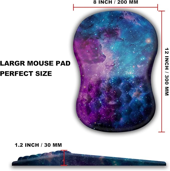 KUOSGM Mouse Pad Wrist Support, Ergonomic Mouse Pad - Image 4