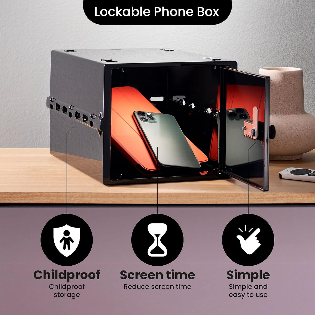 lockabox one™ business bundle | 6 pack |, front angle view
