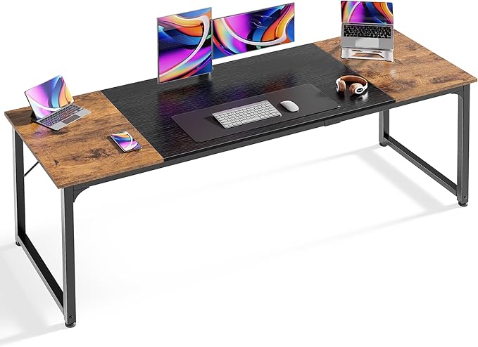 Huuger Computer Desk, 70 Inch Office Desk, Gaming Desk by Huuger