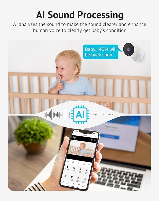 LaView 5MP 3K Cameras for Home Security Indoor, Home Security Camera for - Image 4
