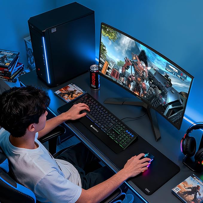 KOORUI 27 Inch Curved Gaming Monitor QHD 180Hz, 1ms 1500R Display, Adaptive Sync - Image 9