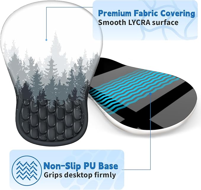 YIWEI Ergonomic Mouse Pad with Wrist Rest - Image 5