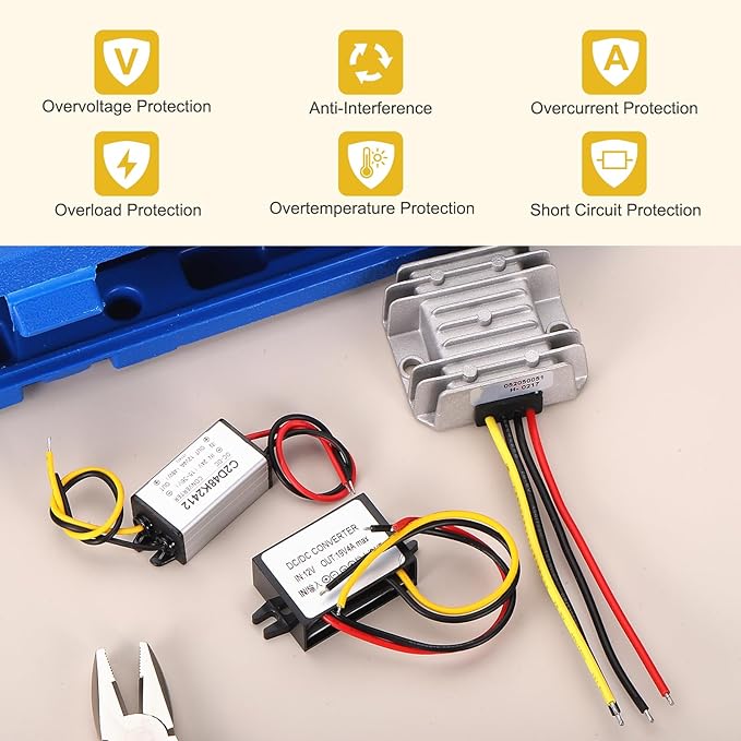 MECCANIXITY DC 12V to DC 19V Power Converter 4A 76W Step UP Converters Voltage - Image 4