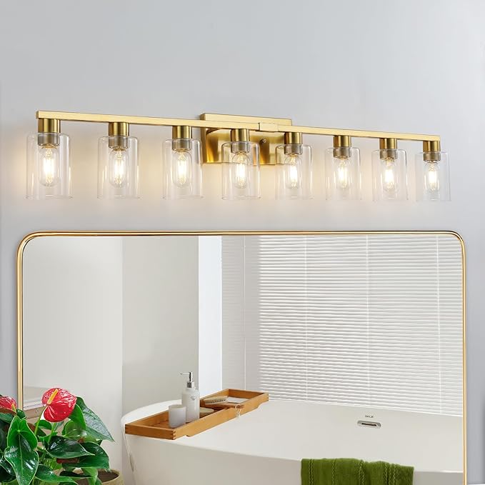 8 Light Gold Bathroom Light Fixtures, Modern Large Vanity Lights by HDASICBathroomVanityLightsDifferentcolorsanddifferentsizesofbathroomvanitylightsforyoutochoosefrom