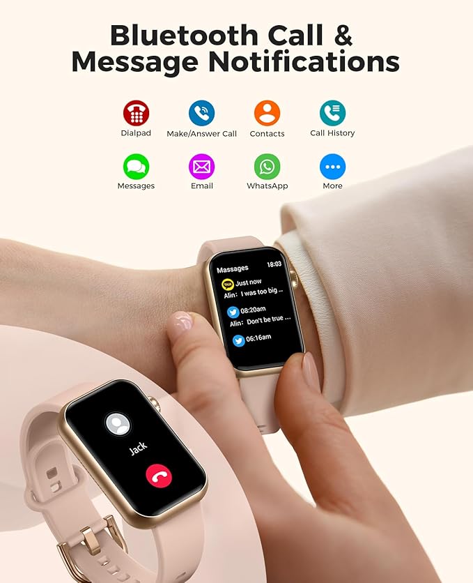 Smart Watch Fitness Tracker, 24/7 Heart Rate Spo2 Blood Pressure Monitor Sleep - Image 2