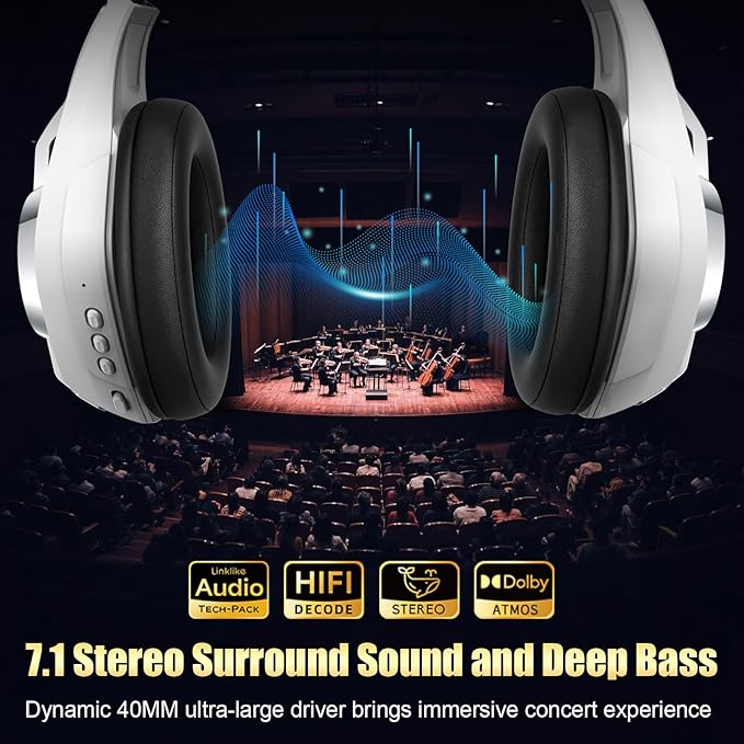 Ordtop 2.4GHz Wireless Gaming Headsets - Image 2